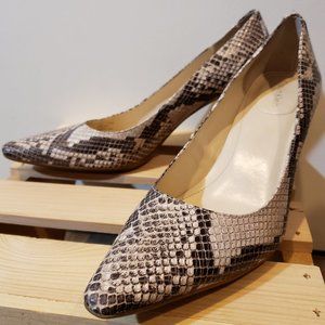 Gorgeous Calvin Klein snakeskin heels